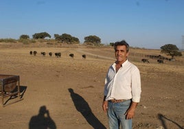 El ganadero Victorino Martín, en la finca Las Tiesas.