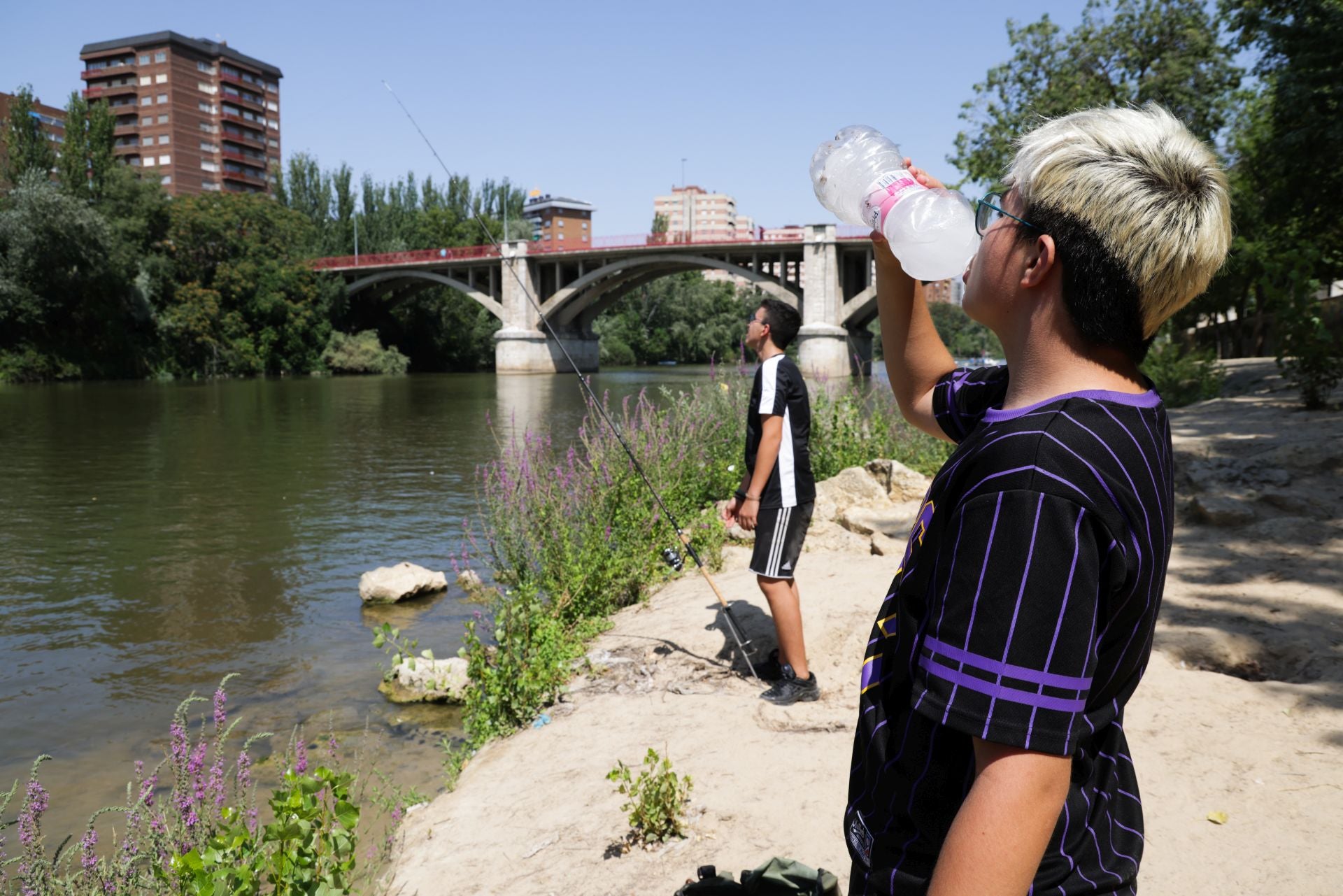 Las imágenes de la jornada más calurosa del año en Valladolid