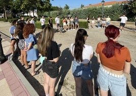 Algunos de los participantes en el intercambio europeo celebrado estos días en Íscar.