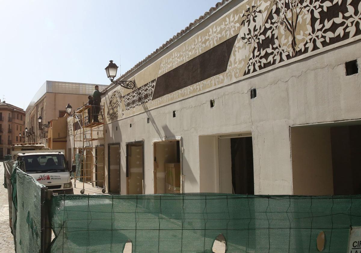 Obras de remodelación del mercado de Los Huertos.