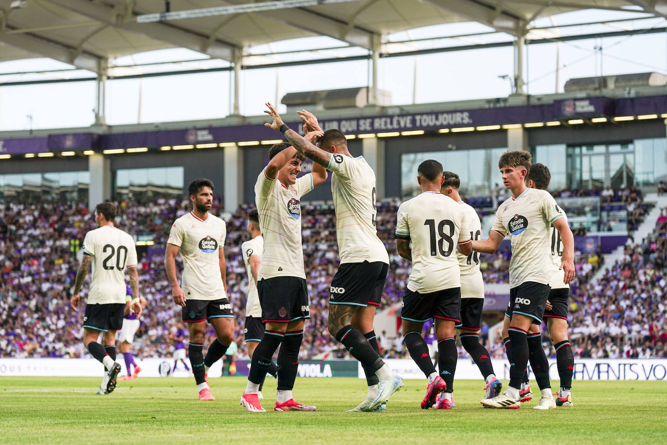 La victoria del Real Valladolid ante el Toulouse FC, en imágenes