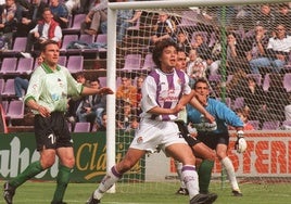 Shoji Jo, en un partido con el Real Valladolid.