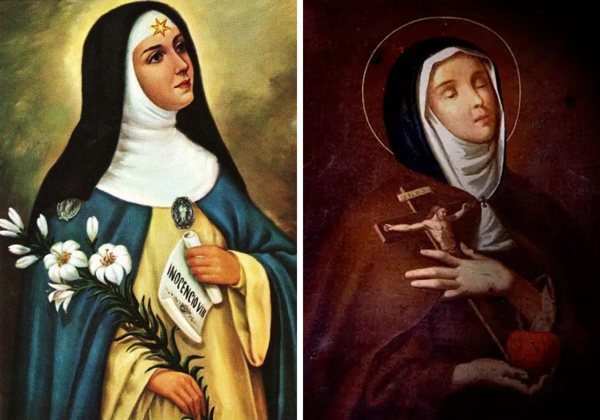 Santa Beatriz de Silva y Santa Clara de la Cruz.