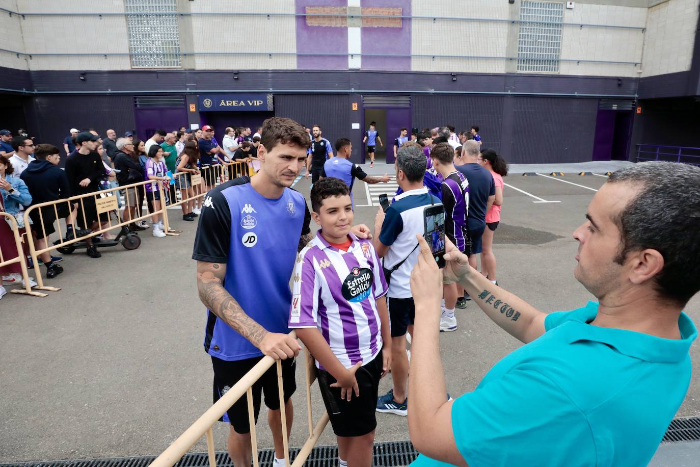 El entrenamiento a puerta abierta del Real Valladolid, en imágenes