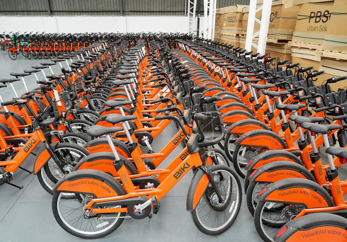 Almacén de bicicletas de Biki en el polígono de Argales.