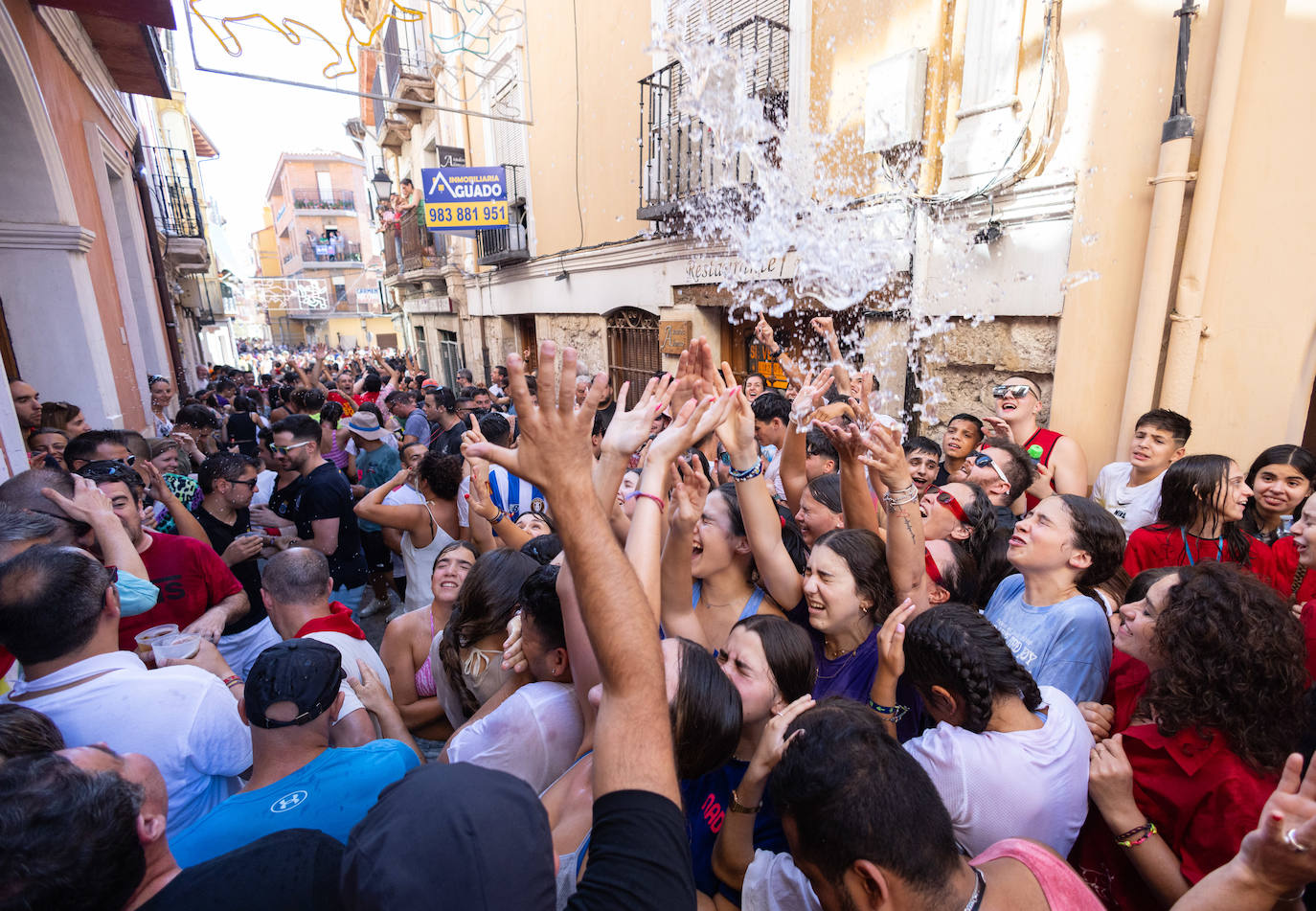 Todas las imágenes del multitudinario primer chúndara en las fiestas de Peñafiel 2024