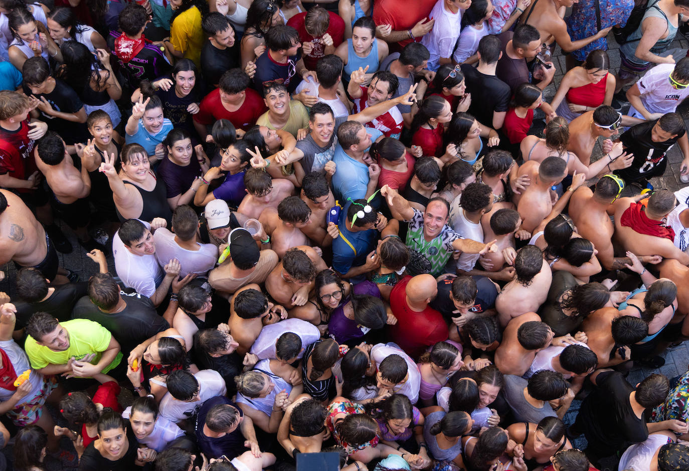 Todas las imágenes del multitudinario primer chúndara en las fiestas de Peñafiel 2024