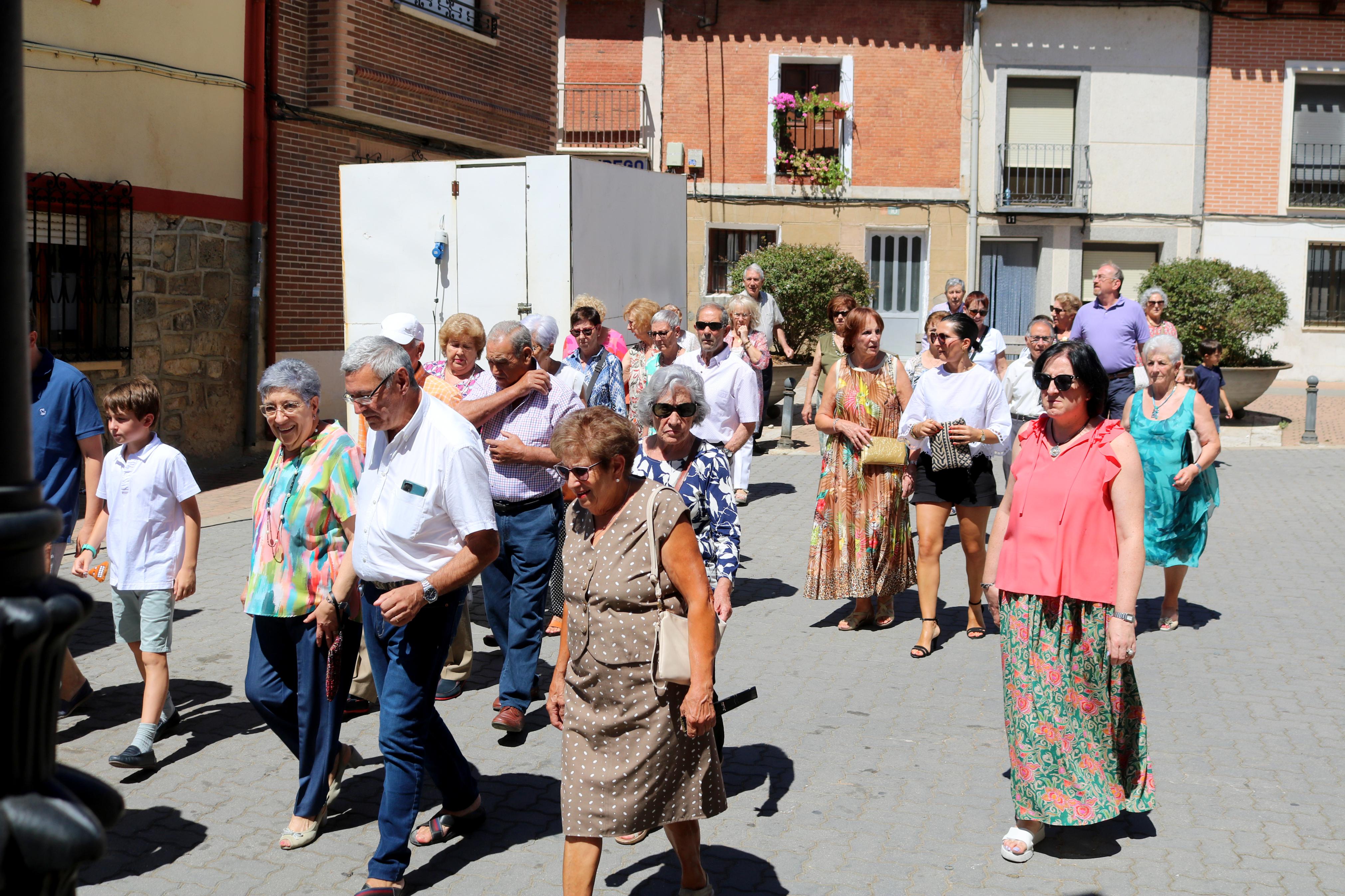 Procesión en honor a San Roque en Torquemada