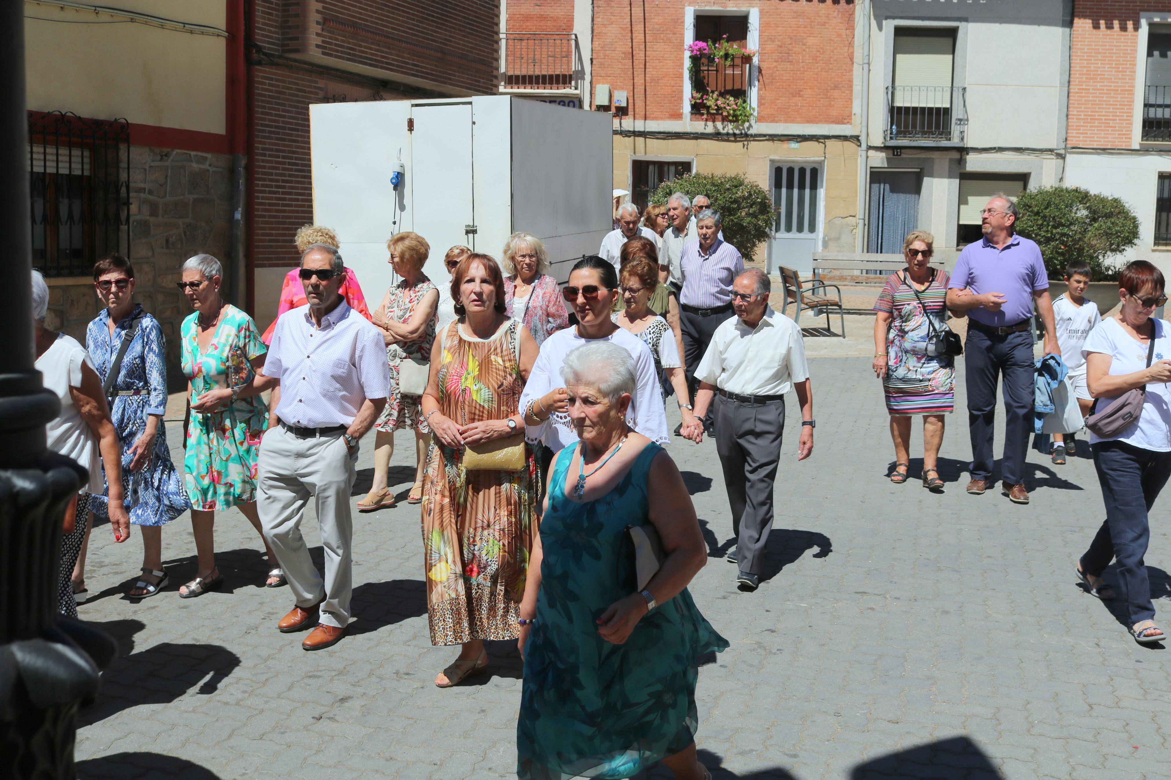 Procesión en honor a San Roque en Torquemada