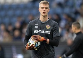 Erik Herrmann, con su último equipo, el Dynamo de Dresden.