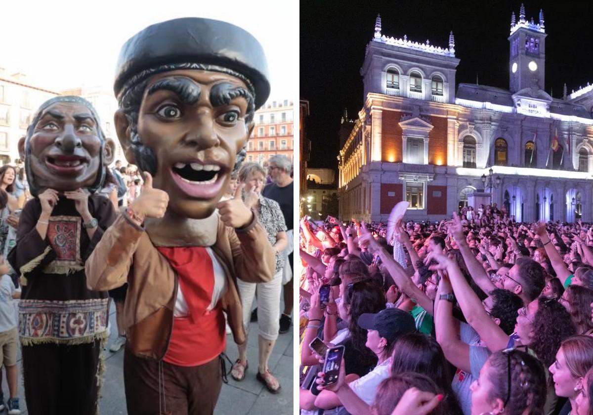 El show de Gigantes y Cabezudos y el ambiente de la Plaza Mayor, en imágenes de archivo.