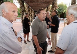 Eusebio Sacristán en la reunión celebrada en el hotel Recoletos