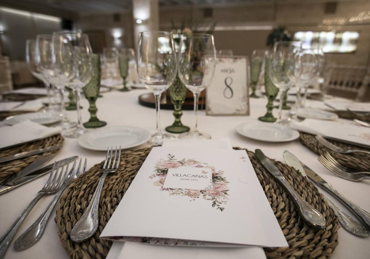 Salón de banquetes de boda.