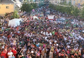 Multitudinario pregón en el Real Sitio de San Ildefonso en 2023.