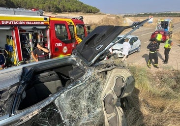 Trasladada en helicóptero tras sufrir un accidente de coche en Villafuerte