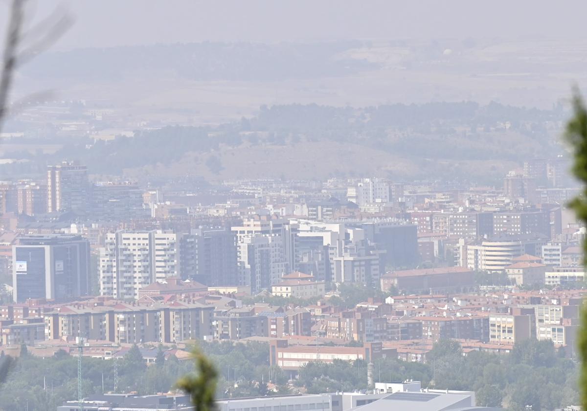 Valladolid, este martes, vista desde el cerro de San Cristóbal.