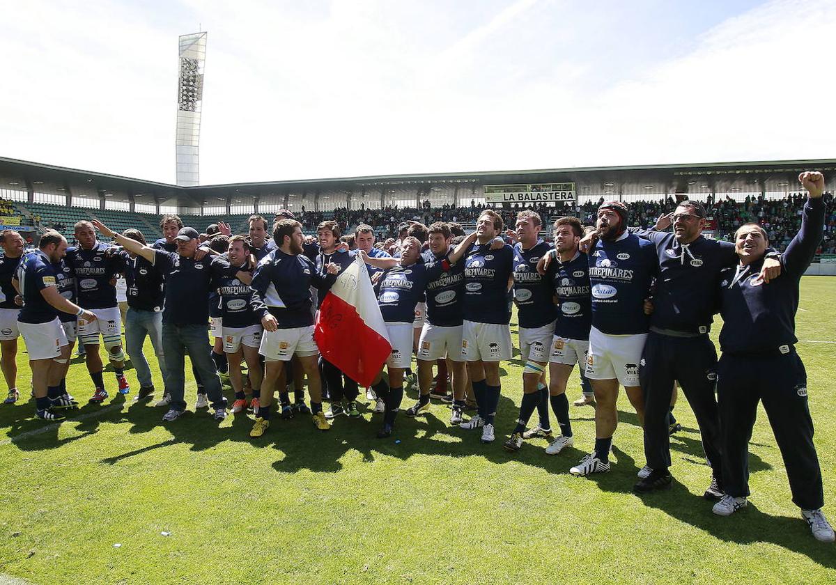 Imagen de la Copa del Rey conquistada por el VRAC en Palencia en 2014.