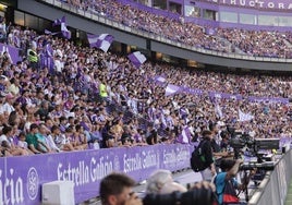 Aspecto que presentaba el José Zorrilla en el primer partido de la temporada frente al Espanyol.