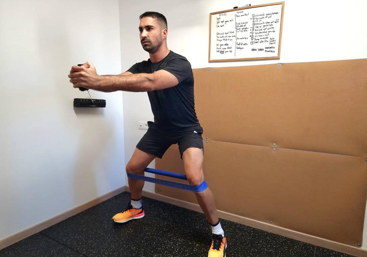 Sergio Asenjo, entrenándose en solitario este año.