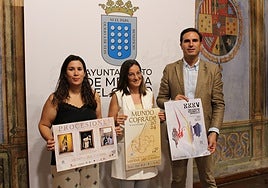 Nadia González, Elena Velasco y Guzmán Gómez en la presentación