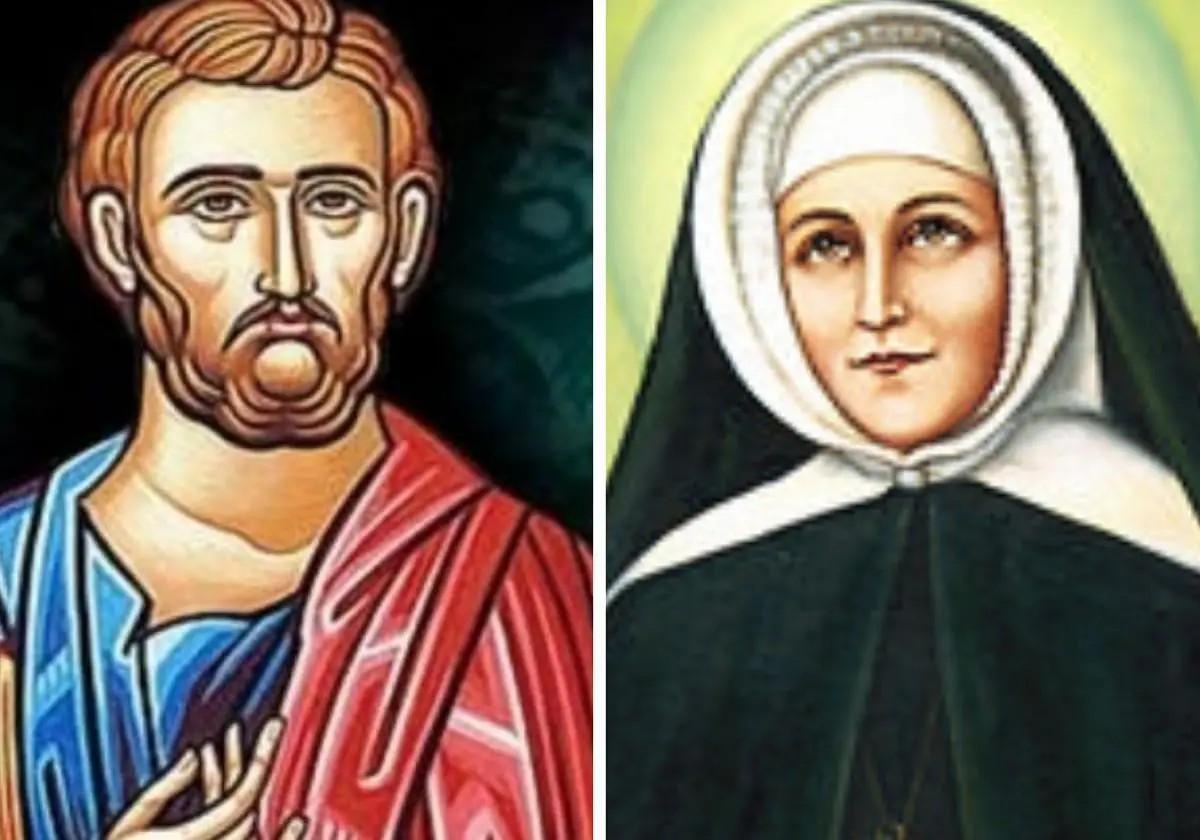 San Bartolomé apóstol y Santa Emilia de Vialar.