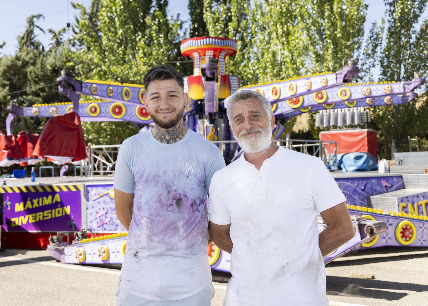 Las imágenes del montaje de las atracciones para las ferias de Valladolid