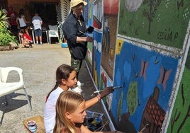 Las imágenes del gran mural pintado a mano de Cuenca de Campos