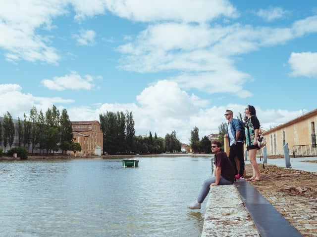 Canal de Castilla en Medina de Rioseco.