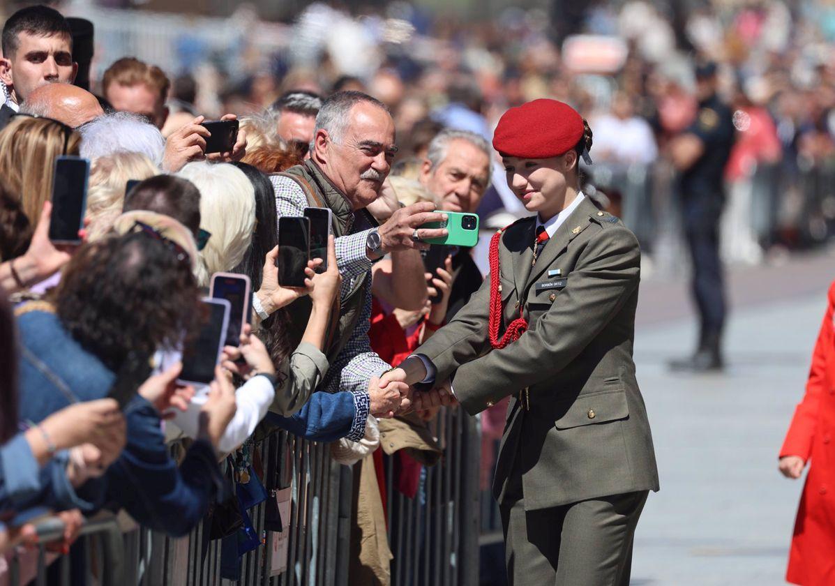 La Princesa Leonor en su etapa en la Academia General Militar de Zaragoza.