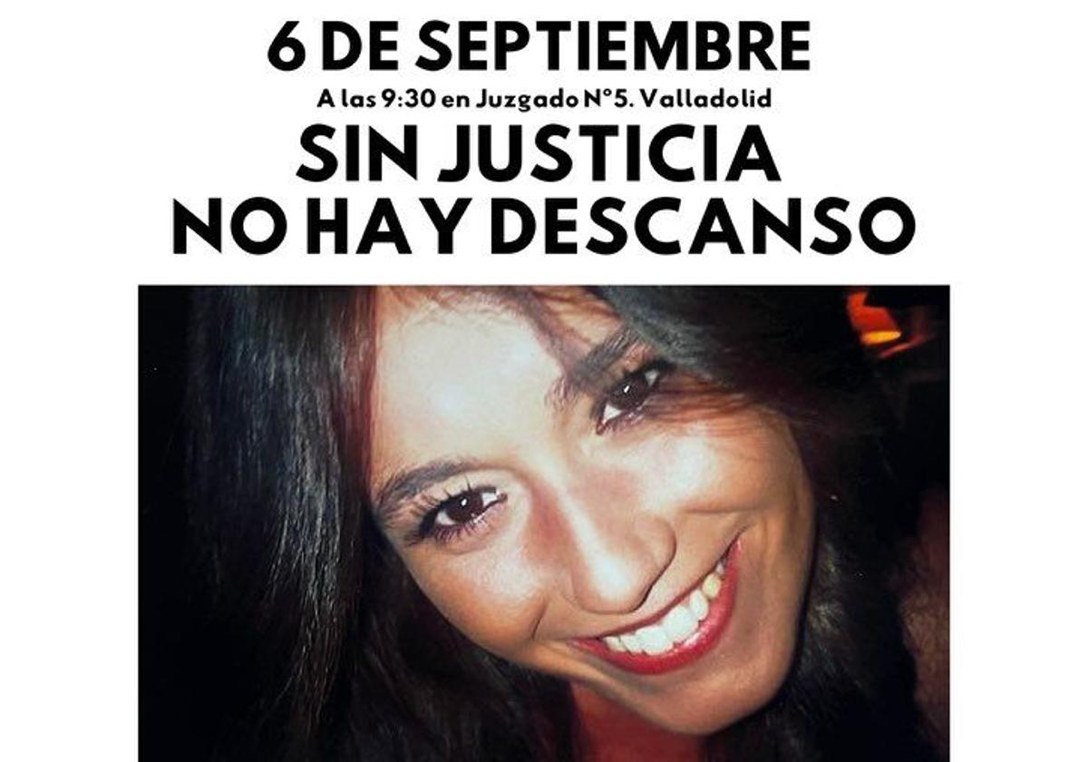 Cartel que llama a acudir a los juzgados el 6 de septiembre.