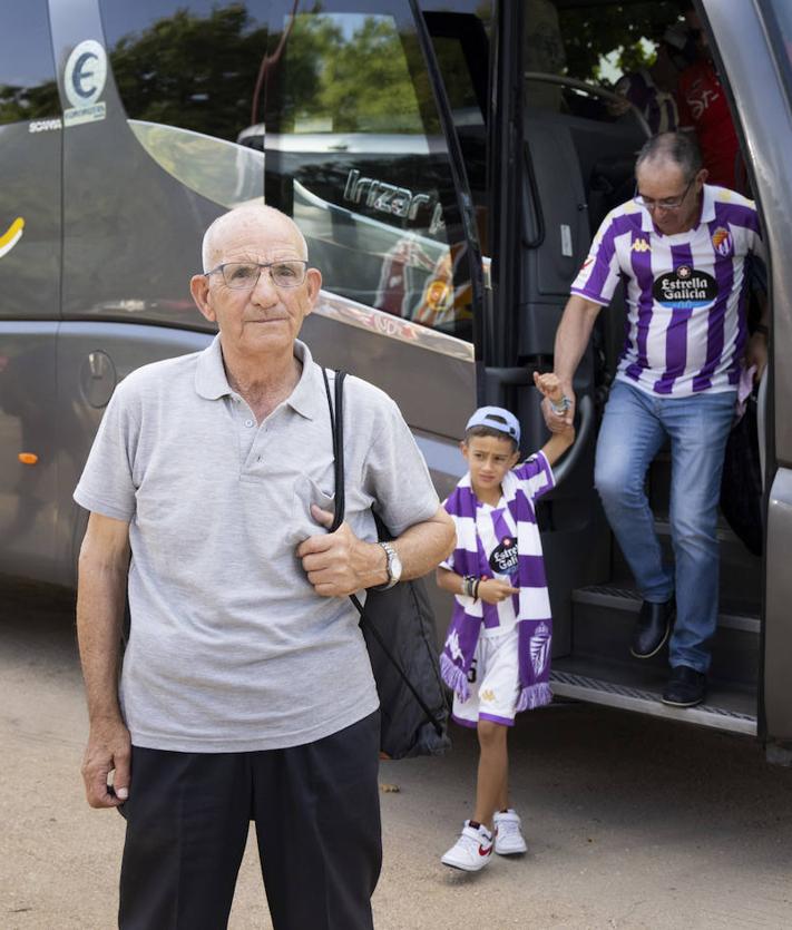 Imagen secundaria 2 - El viaje de Teo para ver al Pucela, en imágenes