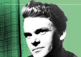 Imagen de MIlan Kundera, en la portada del libro de Forence Noiville.