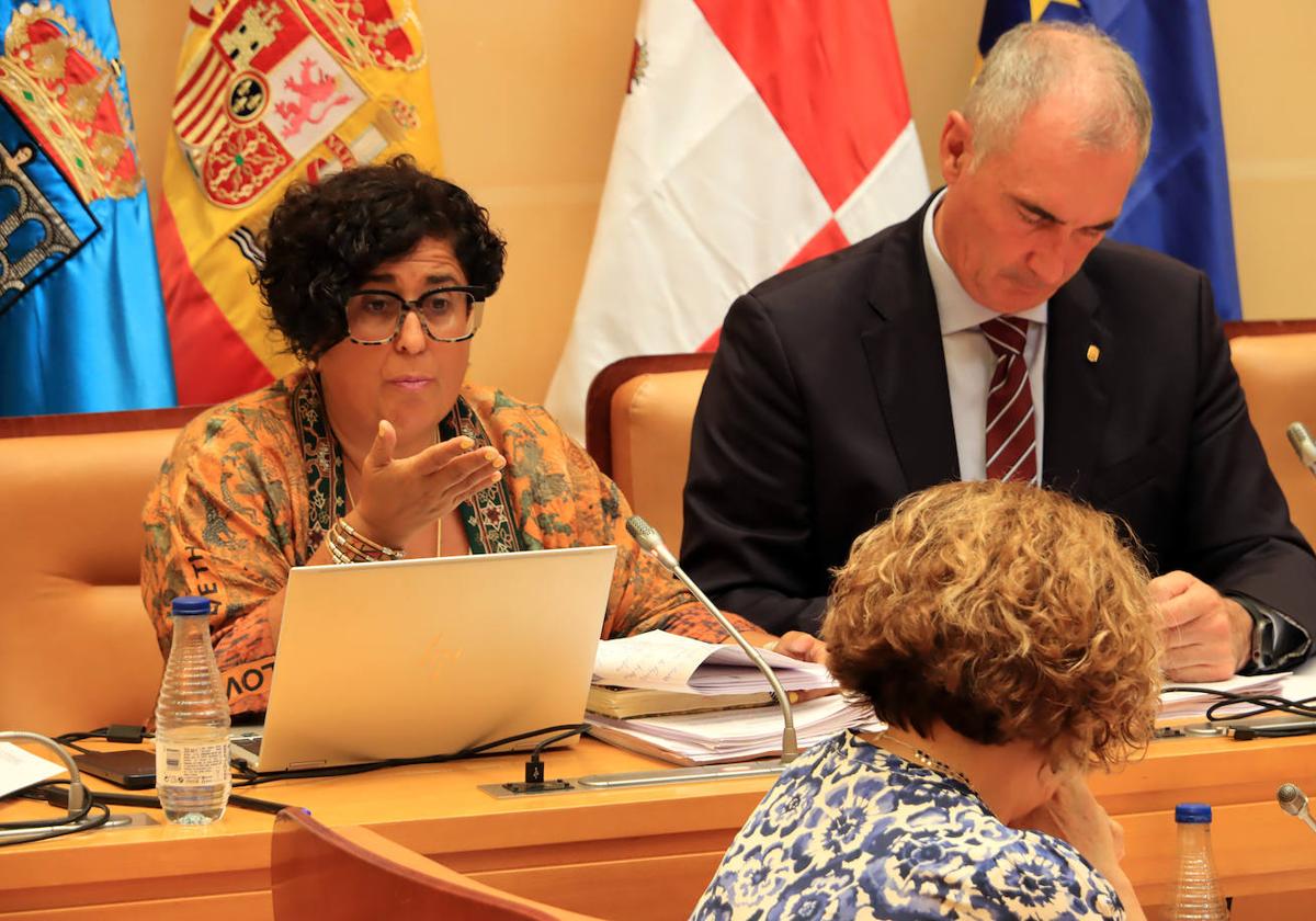 Rosalía Serrano defiende la instalación del pórtico frente a las críticas de la oposición.