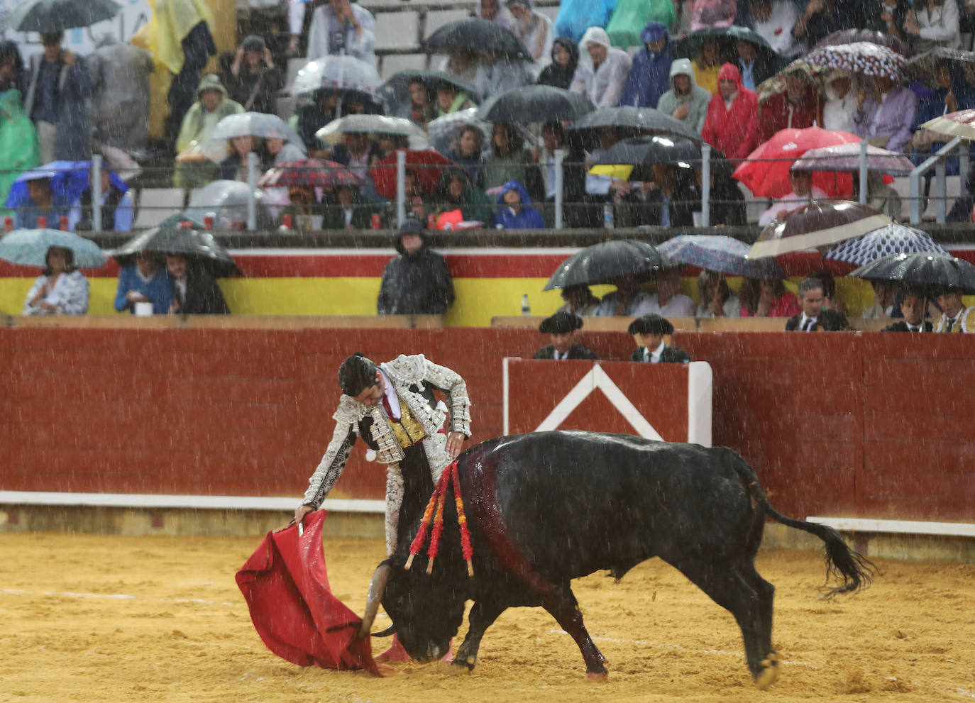 La lluvia no impide a Morante reconciliarse con Palencia