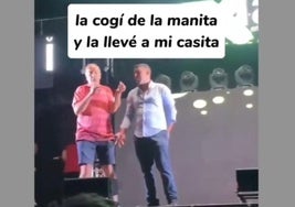 Momento en el que Antonio Martín entona los cantos pedófilos en un vídeo difundido en Instagram por la cuenta Akelarre Alkarreño