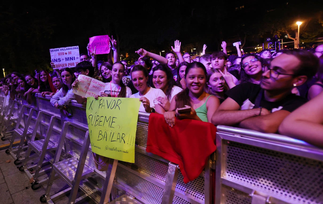 Abraham Mateo desata la locura en Palencia