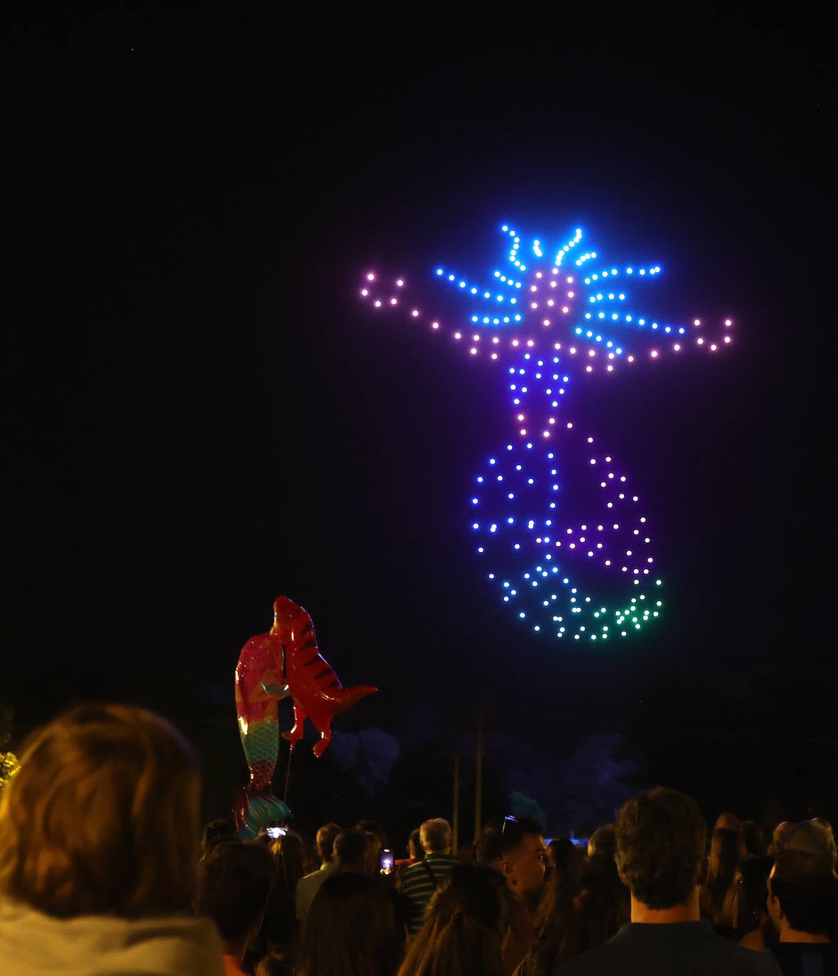 Cielo de luces, colores y formas en Palencia