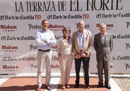 Pablo Garrido, Charo López (El Norte de Castilla), Vicente Garrido y Félix Cano (Lingotes Especiales)