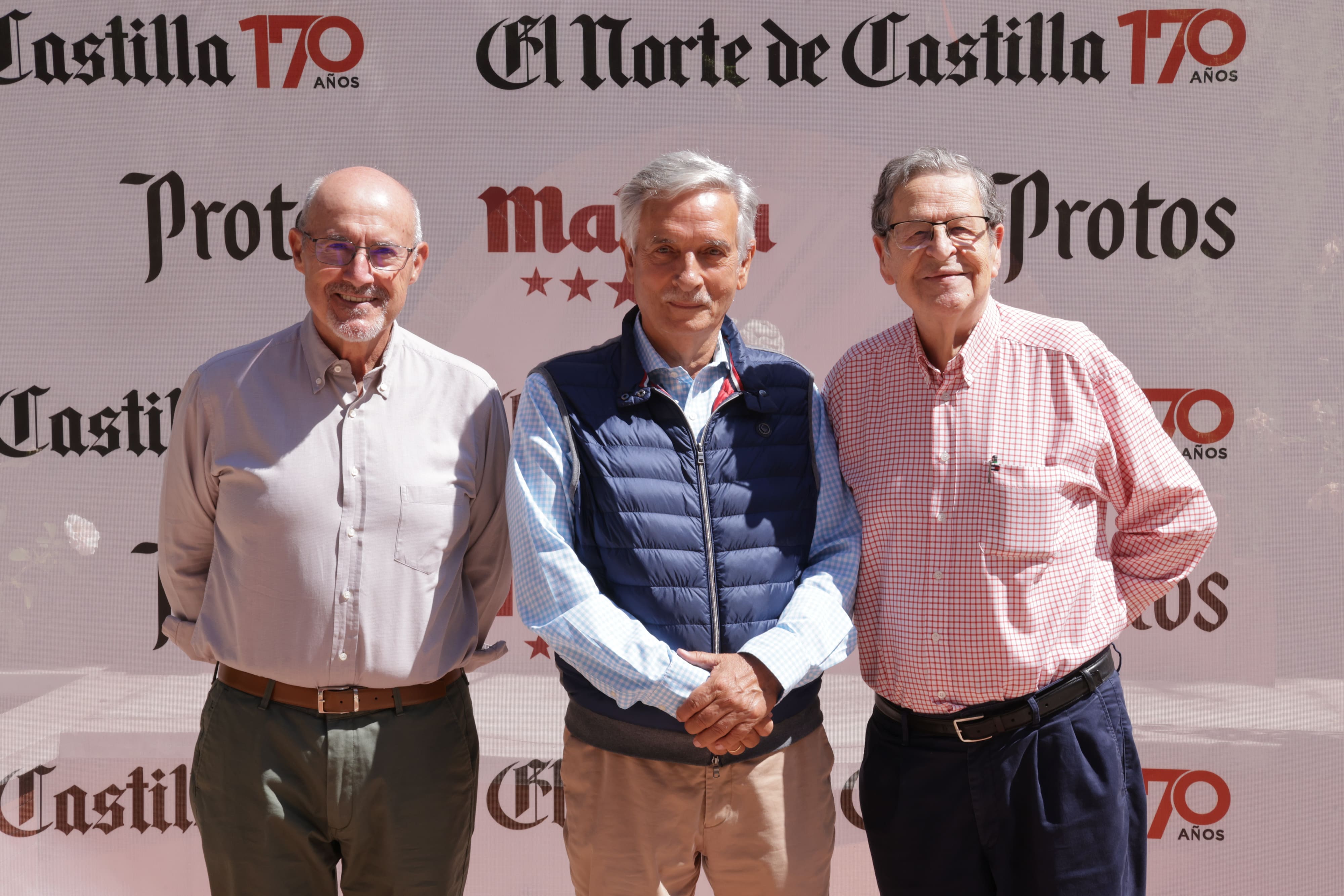 José Rebollo, Artemio Domínguez y Javier Arroyo (AECC Valladolid).