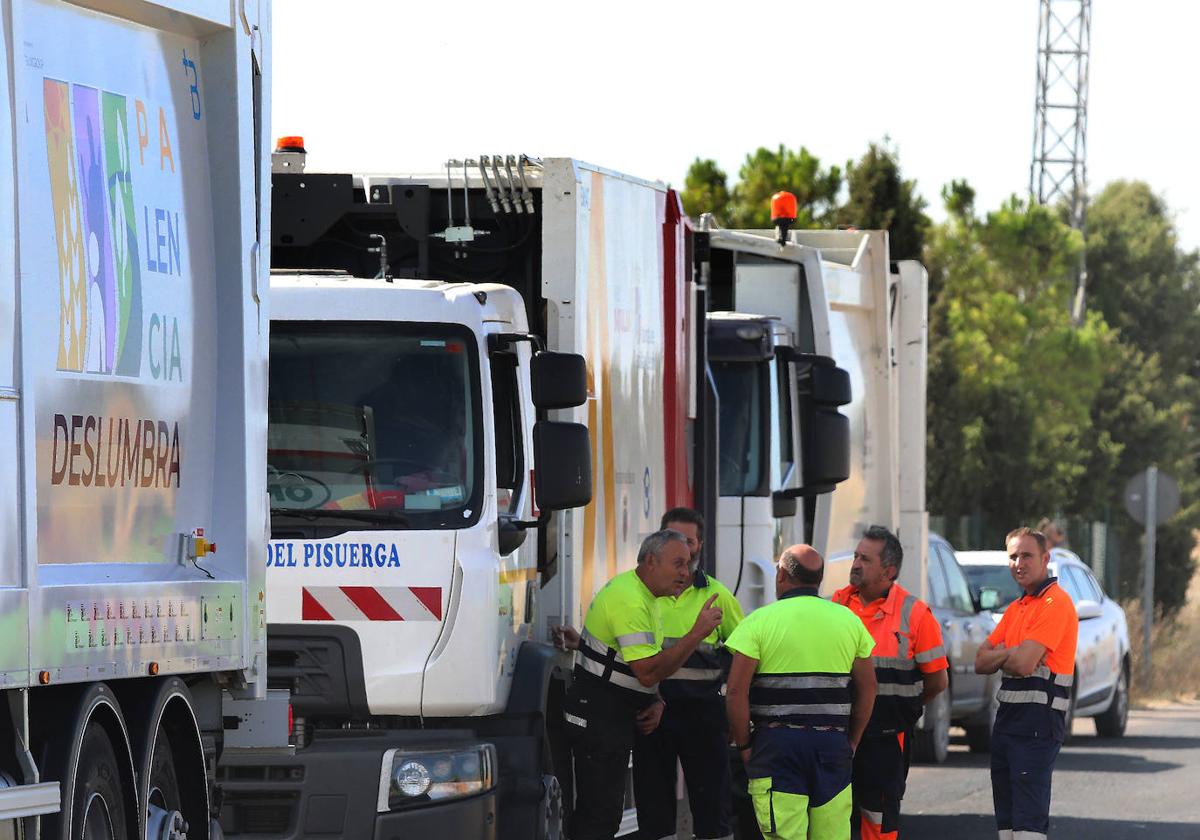 Trabajadores del CTR, durante la huelga.