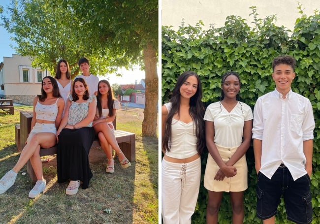 Los Quintos. Flora Otero, Jorge Arribas, Alba Carrión, Claudia Moral, Sofía Moreno, Coumbasylla Rodríguez, Maya Antonova y Rodrigo Fernández.