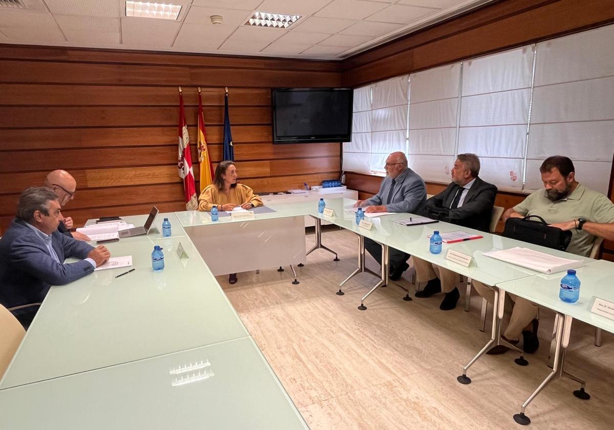 Un momento de la reunión entre los responsables de la Consejería y Seiasa.