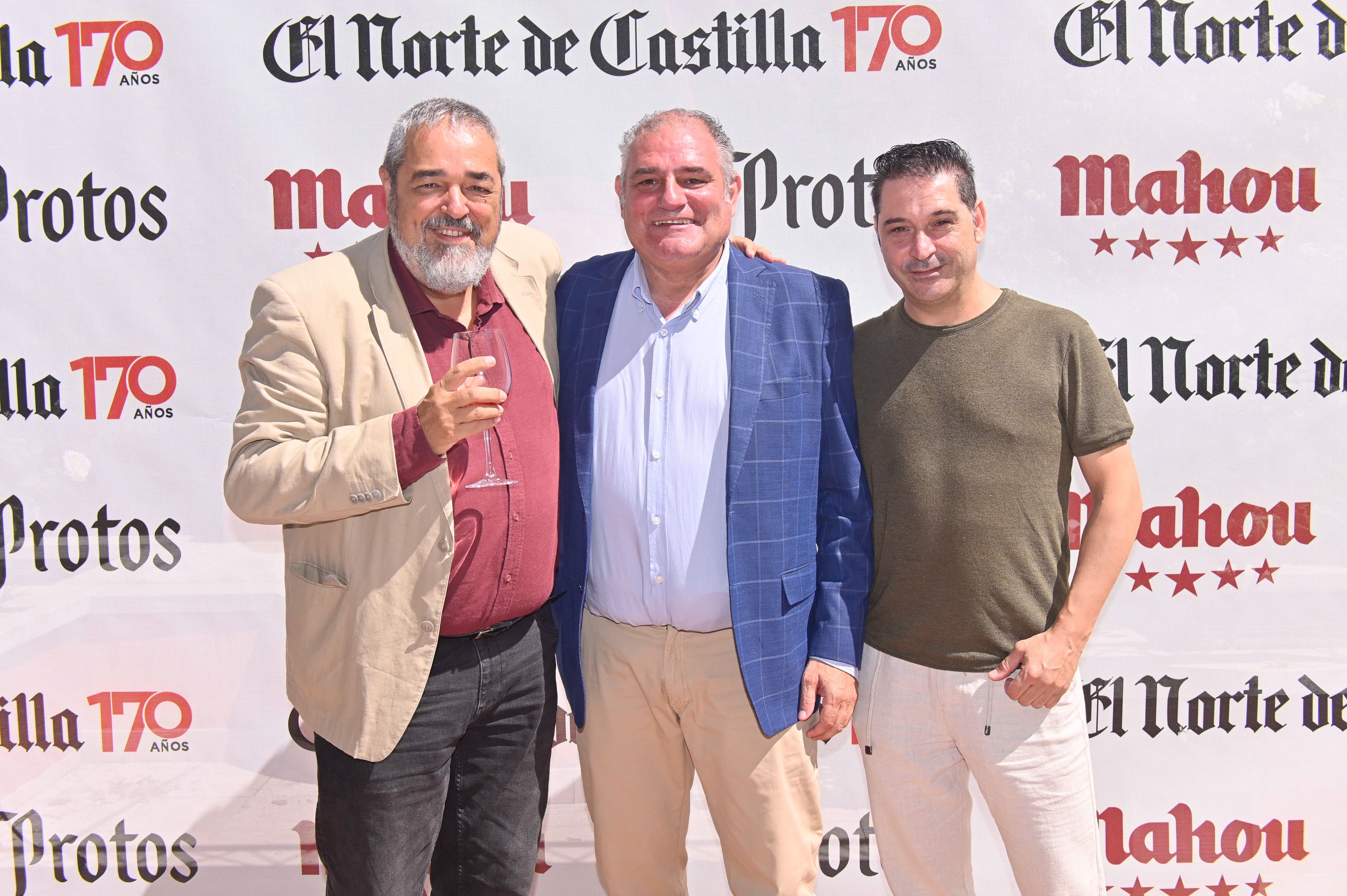 Carlos Aganzo (El Norte), Óscar Soto y Carmelo Astruga (Tudela de Duero).