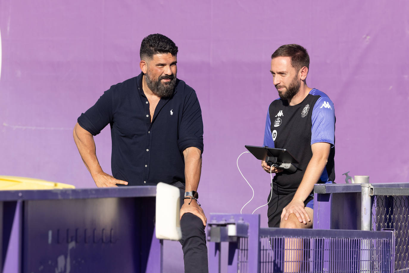 Las imágenes del entrenamiento del Real Valladolid a puerta abierta