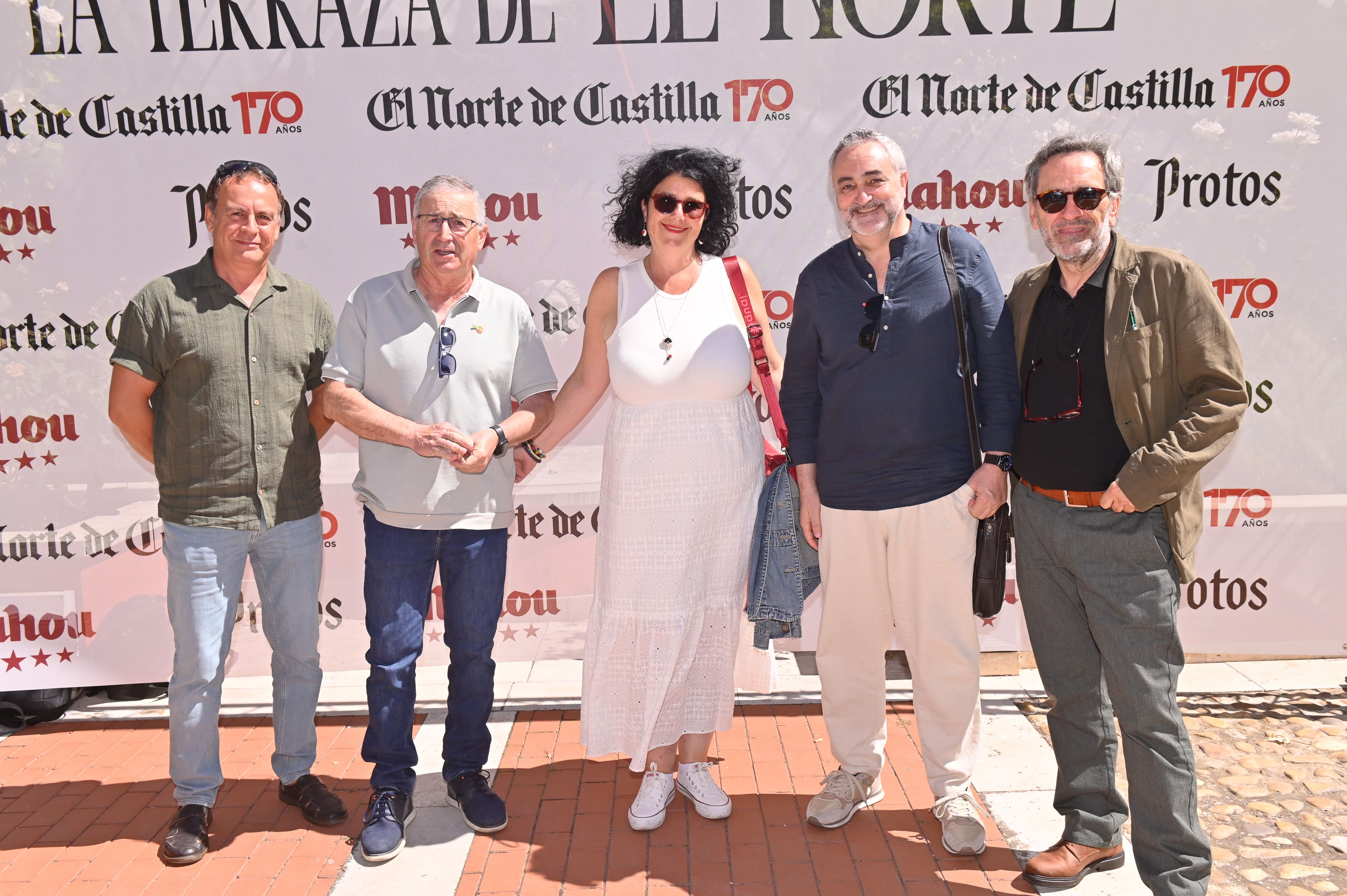 COAG Castilla y León: Amador Cubero, Lorenzo Rivera, Mari Molina, Prisciliano Losada y José Carlos Blanco.