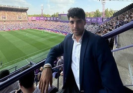 El joven novillero Mario Navas, en el estadio José Zorrilla.