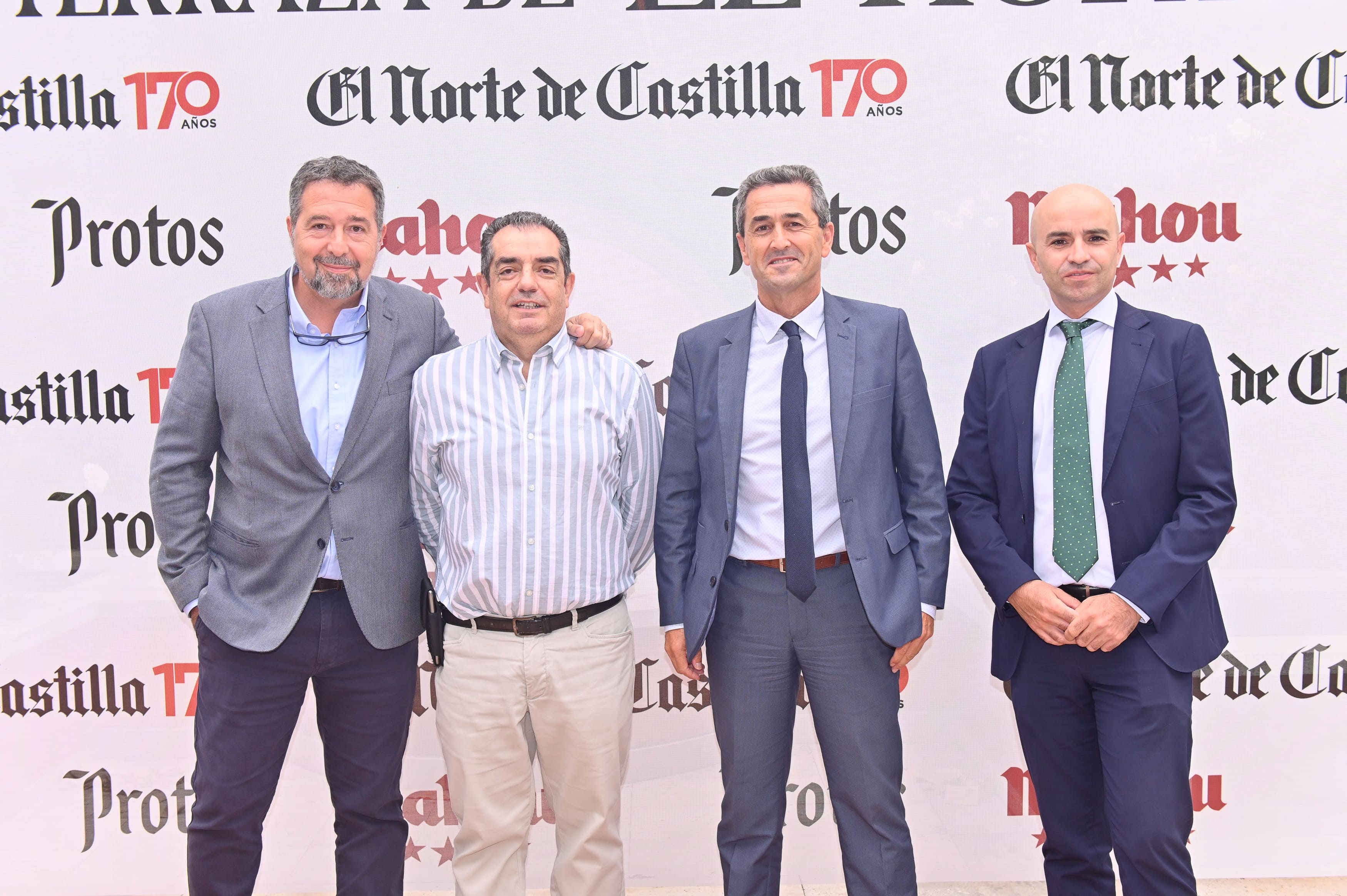 Mariano Llorente (Segopi), Juan Carlos Nieto (ADER), Manuel Fraile (Unicaja Empresas) y Héctor Pericacho (Unicaja Empresas).