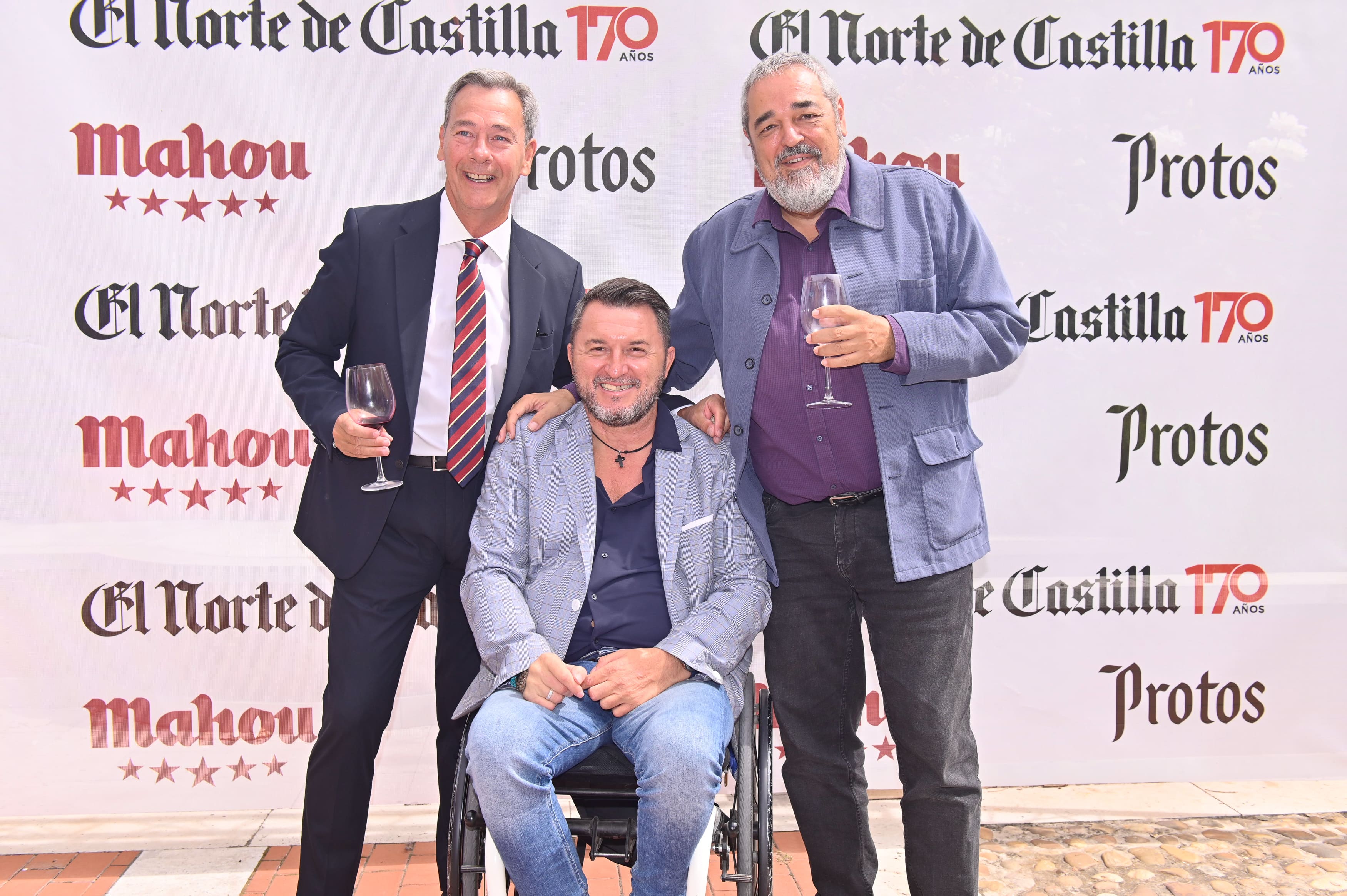 Jaime Diez-Astrain, Francisco Sardón (presidente de Impulsa Igualdad) y Carlos Aganzo (El Norte).