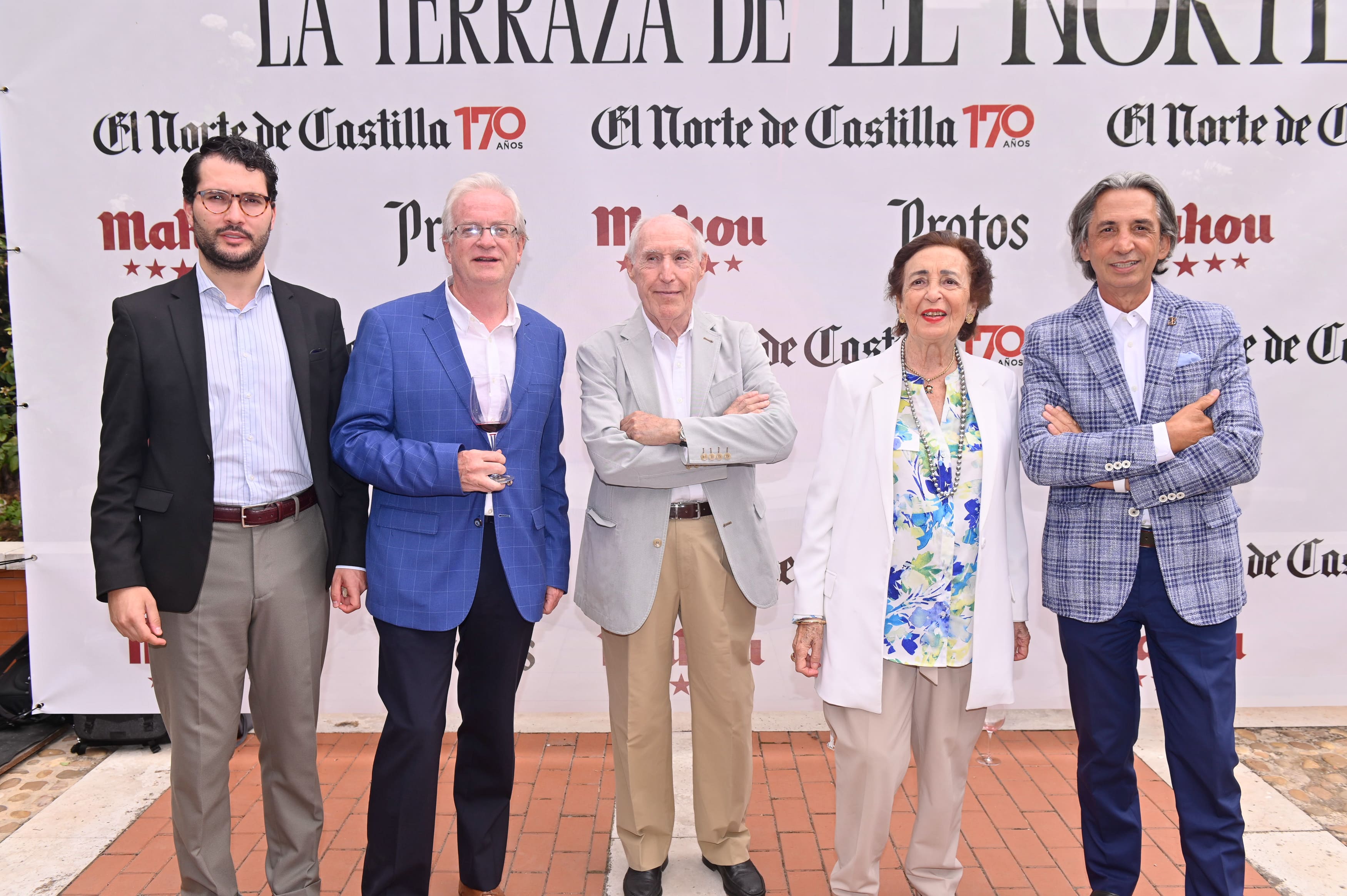 Saúl Núñez (Colegio de Economistas), Miguel Ángel Santander (Colegio de Economistas), José Ramón Perán (Cartif), Josefa Fernández (Cartif) y Juan Carlos de Margarida (Colegio de Economistas).