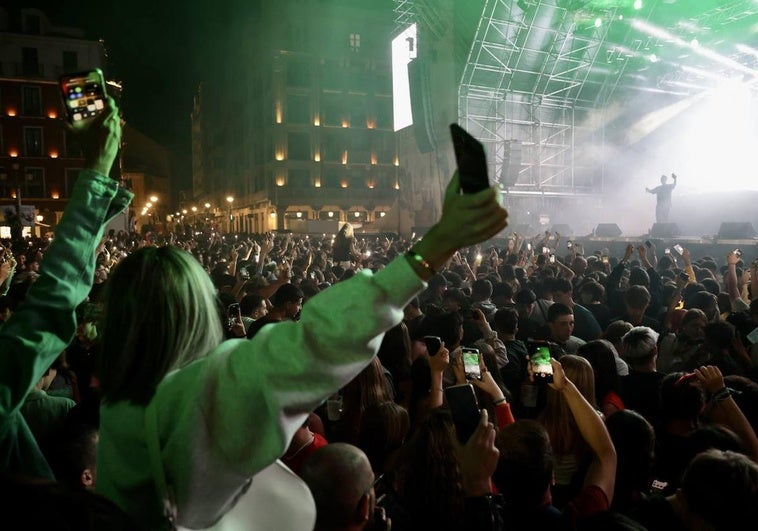 La Plaza Mayor, durante la sesión de Yves V.